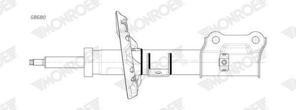 Amortizatorius MONROE G8680