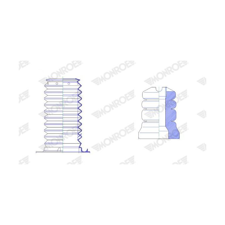 Apsauginio dangtelio komplektas, amortizatorius MONROE PK477