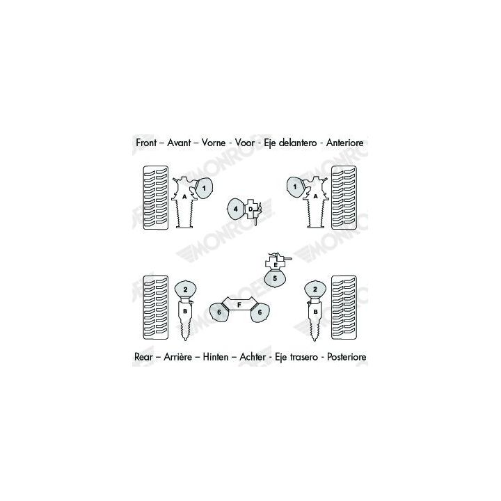 Pakabos sfera, pneumatinė pakaba MONROE SPH092