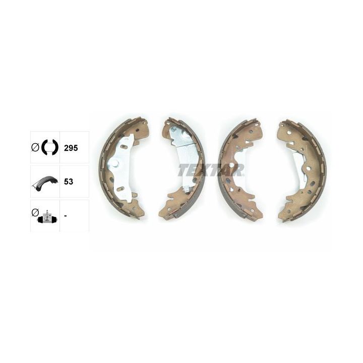 Stabdžių trinkelių komplektas TEXTAR 91065800