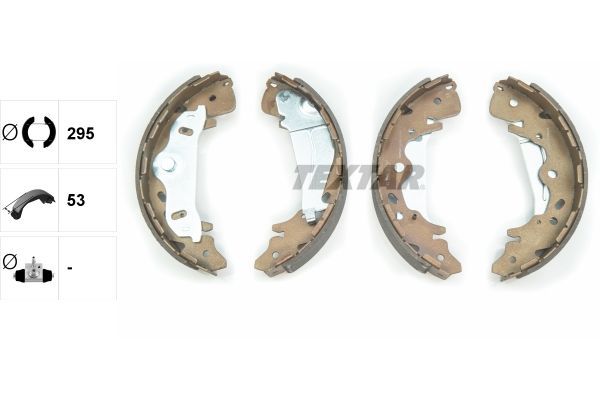 Stabdžių trinkelių komplektas TEXTAR 91065800