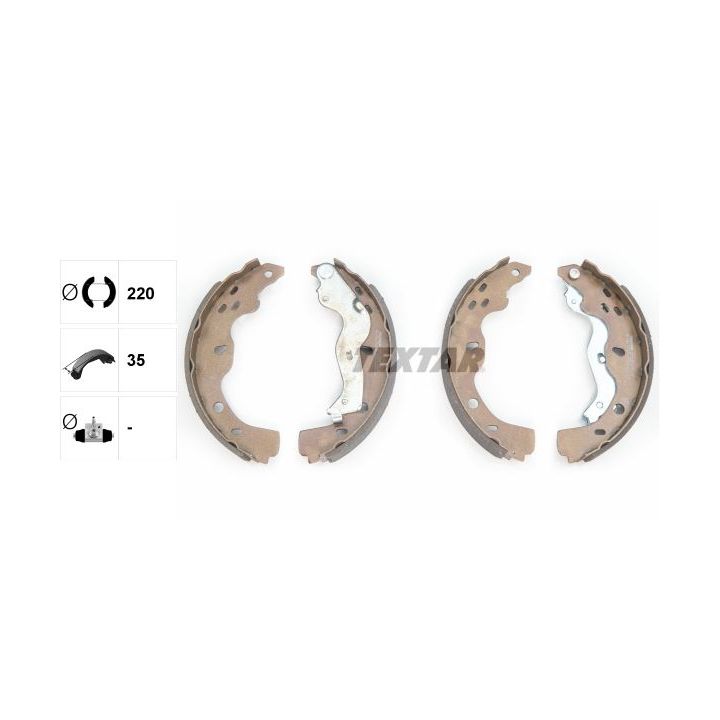 Stabdžių trinkelių komplektas TEXTAR 91067500