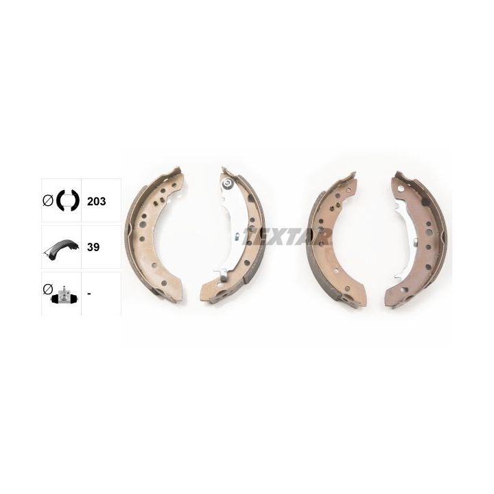 Stabdžių trinkelių komplektas TEXTAR 91068800