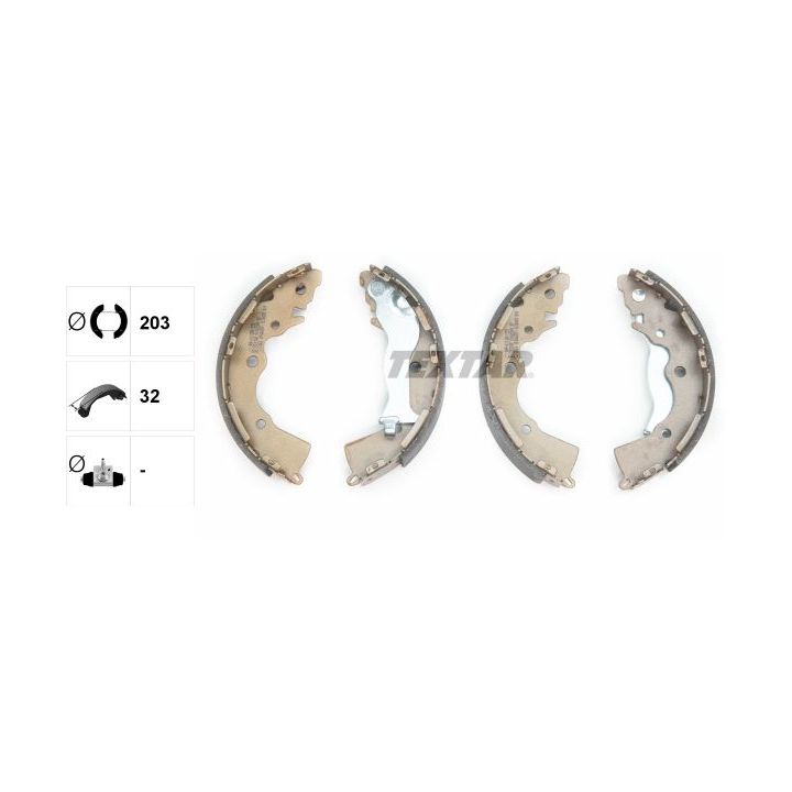 Stabdžių trinkelių komplektas TEXTAR 91068900