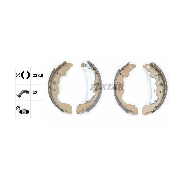 Stabdžių trinkelių komplektas TEXTAR 91069300