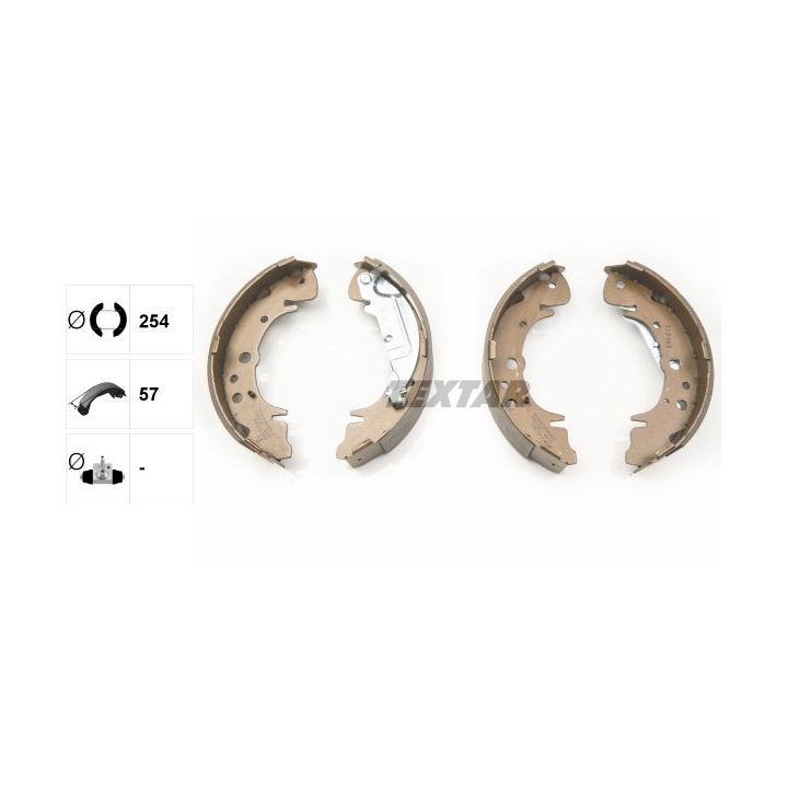 Stabdžių trinkelių komplektas TEXTAR 91070400