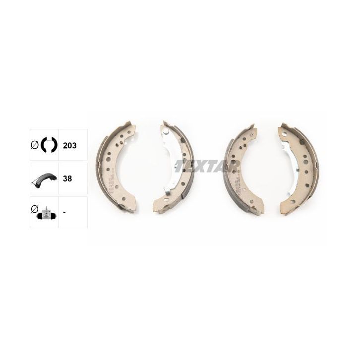 Stabdžių trinkelių komplektas TEXTAR 91071400