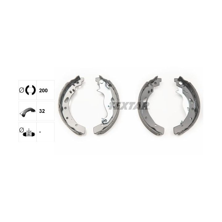 Stabdžių trinkelių komplektas TEXTAR 91072100