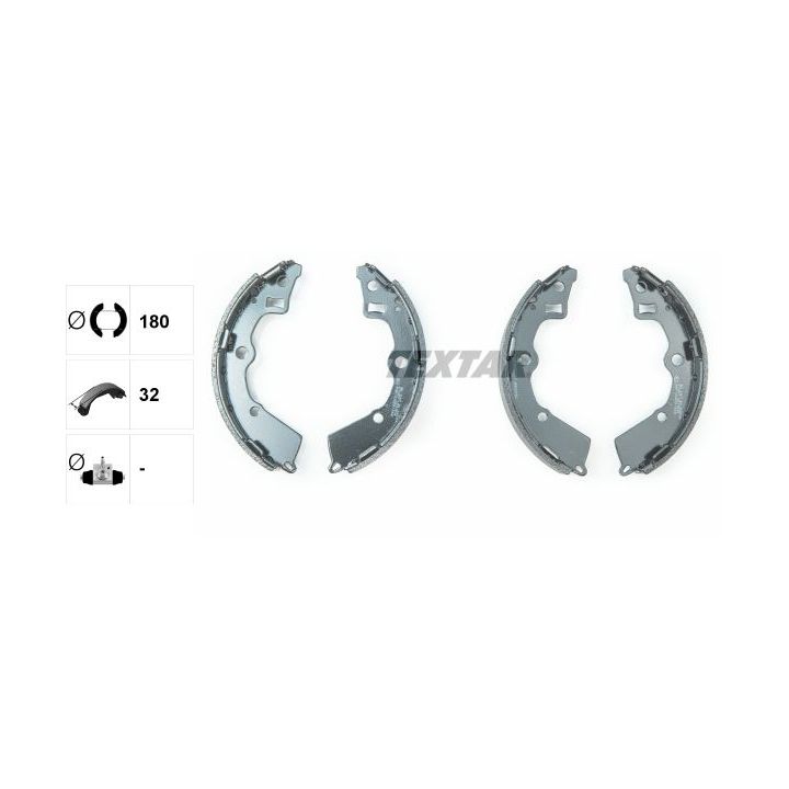 Stabdžių trinkelių komplektas TEXTAR 91072900