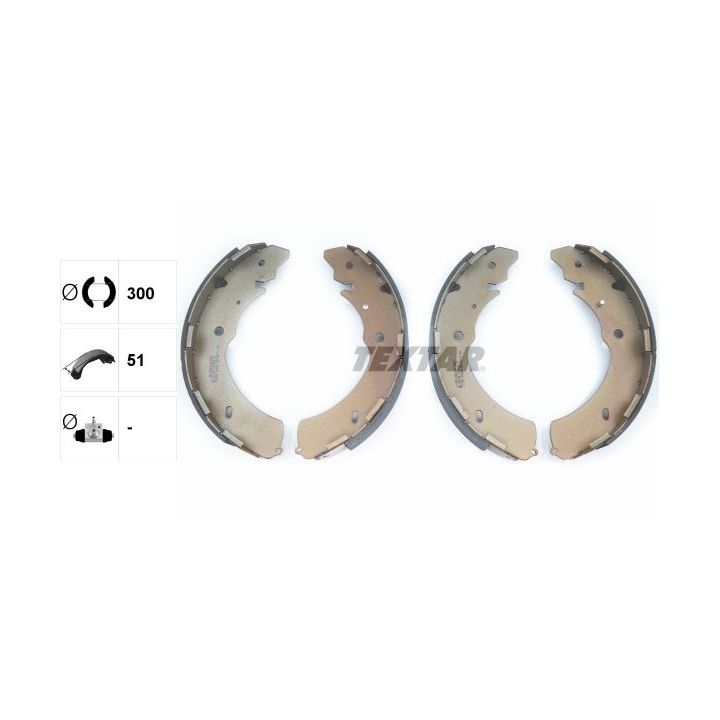 Stabdžių trinkelių komplektas TEXTAR 91073000