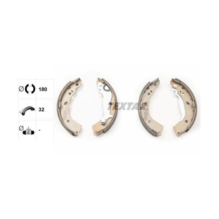 Stabdžių trinkelių komplektas TEXTAR 91074500