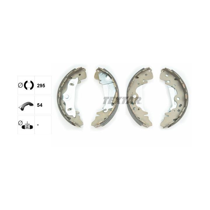 Stabdžių trinkelių komplektas TEXTAR 91075800