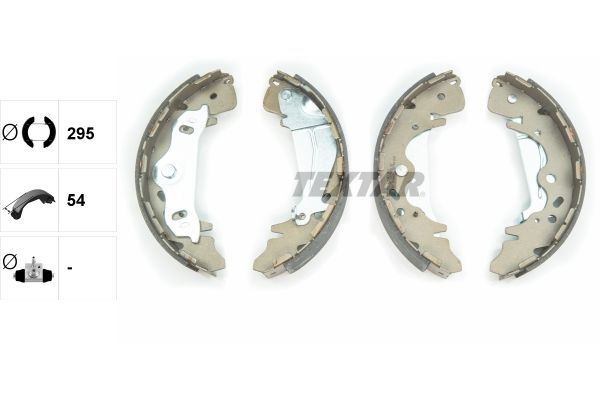 Stabdžių trinkelių komplektas TEXTAR 91075800