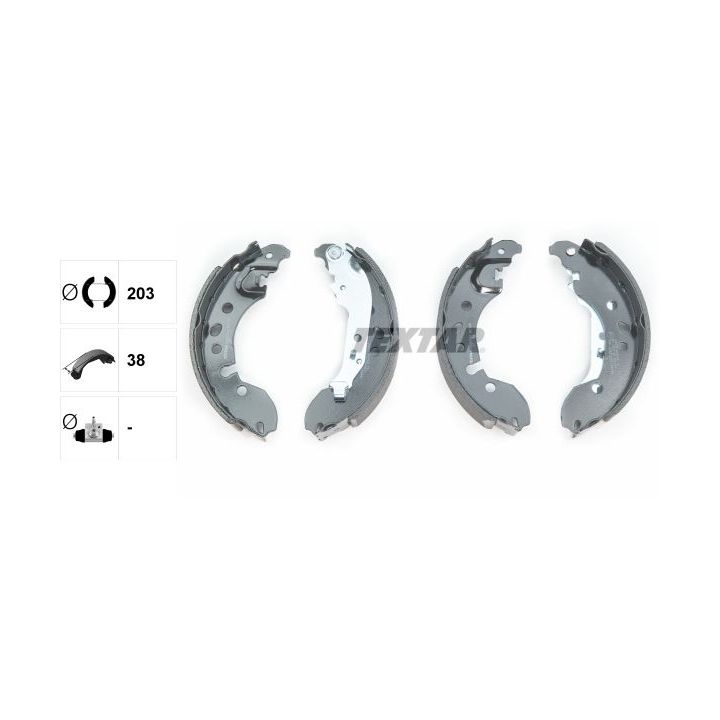 Stabdžių trinkelių komplektas TEXTAR 91080700