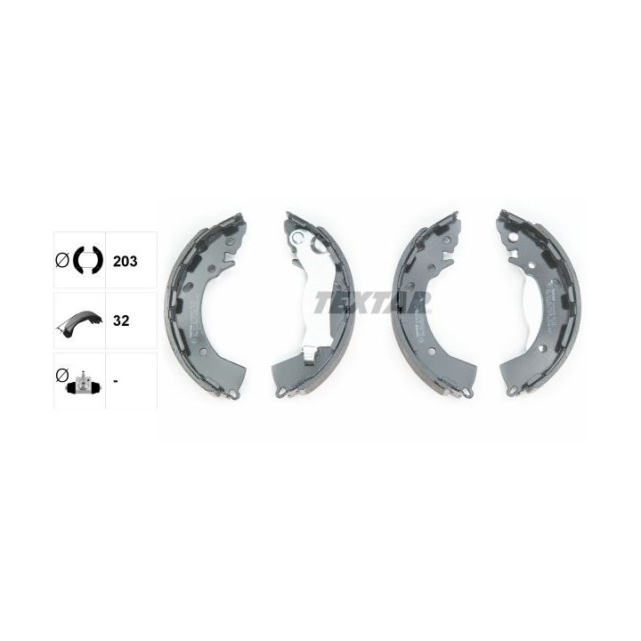 Stabdžių trinkelių komplektas TEXTAR 91080800