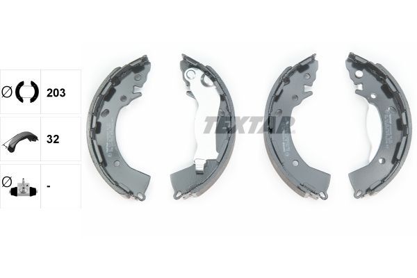 Stabdžių trinkelių komplektas TEXTAR 91080800