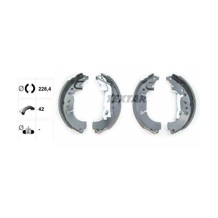 Stabdžių trinkelių komplektas TEXTAR 91081500