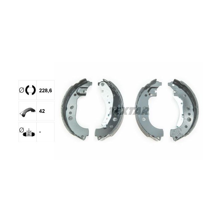 Stabdžių trinkelių komplektas TEXTAR 91081700