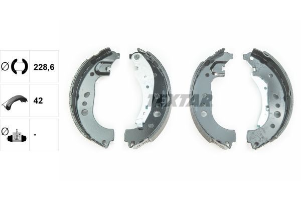 Stabdžių trinkelių komplektas TEXTAR 91081700