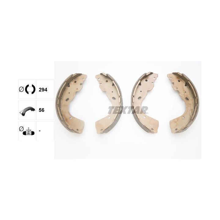 Stabdžių trinkelių komplektas TEXTAR 91081800