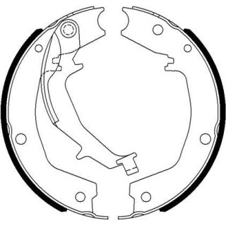 Stabdžių trinkelių komplektas, stovėjimo stabdis TEXTAR 91076300