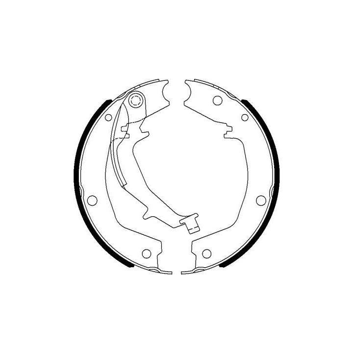 Stabdžių trinkelių komplektas, stovėjimo stabdis TEXTAR 91076300