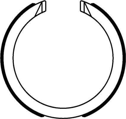 Stabdžių trinkelių komplektas, stovėjimo stabdis TEXTAR 91077600