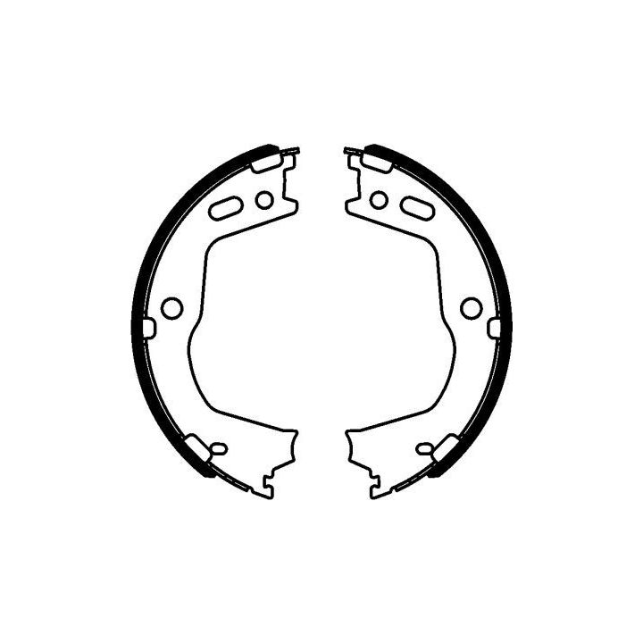 Stabdžių trinkelių komplektas, stovėjimo stabdis TEXTAR 91077900