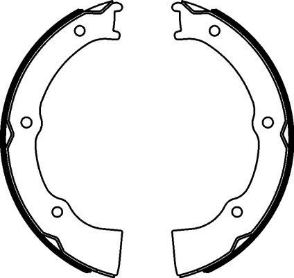 Stabdžių trinkelių komplektas, stovėjimo stabdis TEXTAR 91078100