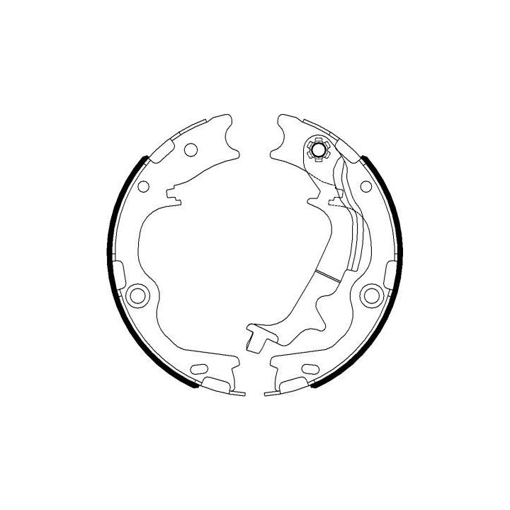 Stabdžių trinkelių komplektas, stovėjimo stabdis TEXTAR 91078300