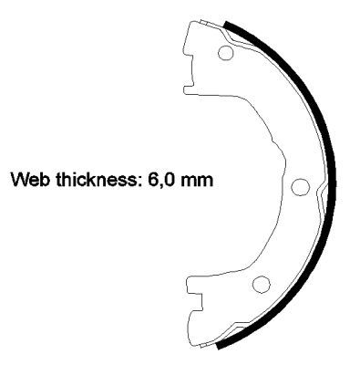 Stabdžių trinkelių komplektas, stovėjimo stabdis TEXTAR 91081400