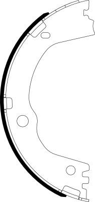 Stabdžių trinkelių komplektas, stovėjimo stabdis TEXTAR 91082500