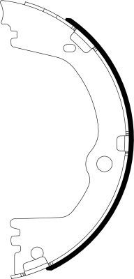 Stabdžių trinkelių komplektas, stovėjimo stabdis TEXTAR 91082700