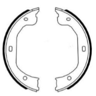 Stabdžių trinkelių komplektas, stovėjimo stabdis TEXTAR 91087000