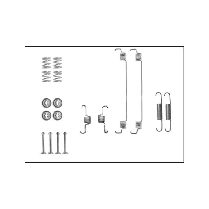 Priedų komplektas, stabdžių trinkelės TEXTAR 97041600