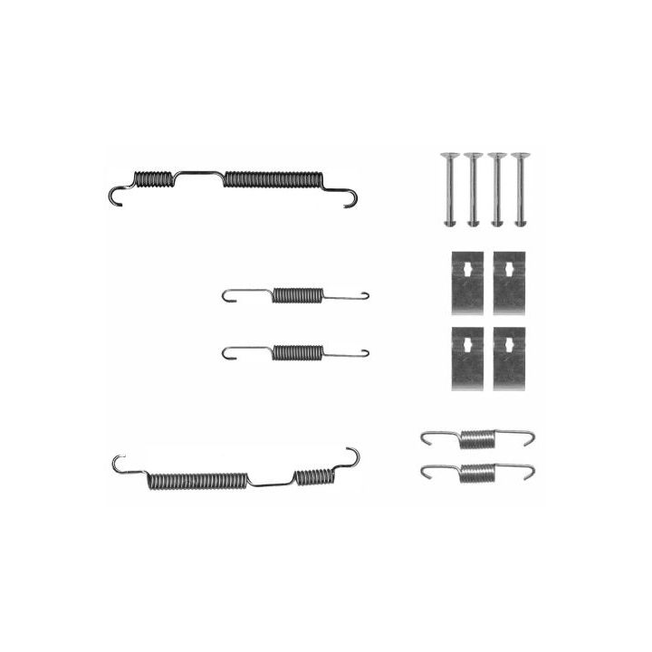 Priedų komplektas, stabdžių trinkelės TEXTAR 97048700