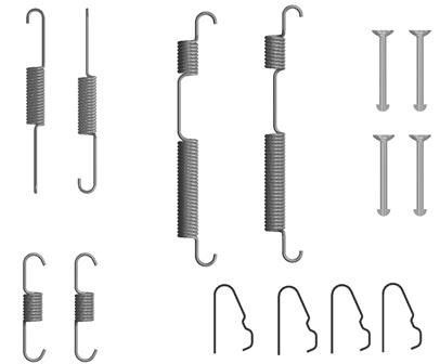 Priedų komplektas, stabdžių trinkelės TEXTAR 97049500