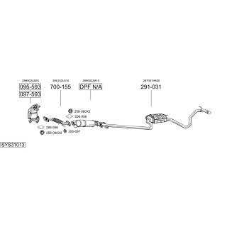 Išmetimo sistema BOSAL SYS31013