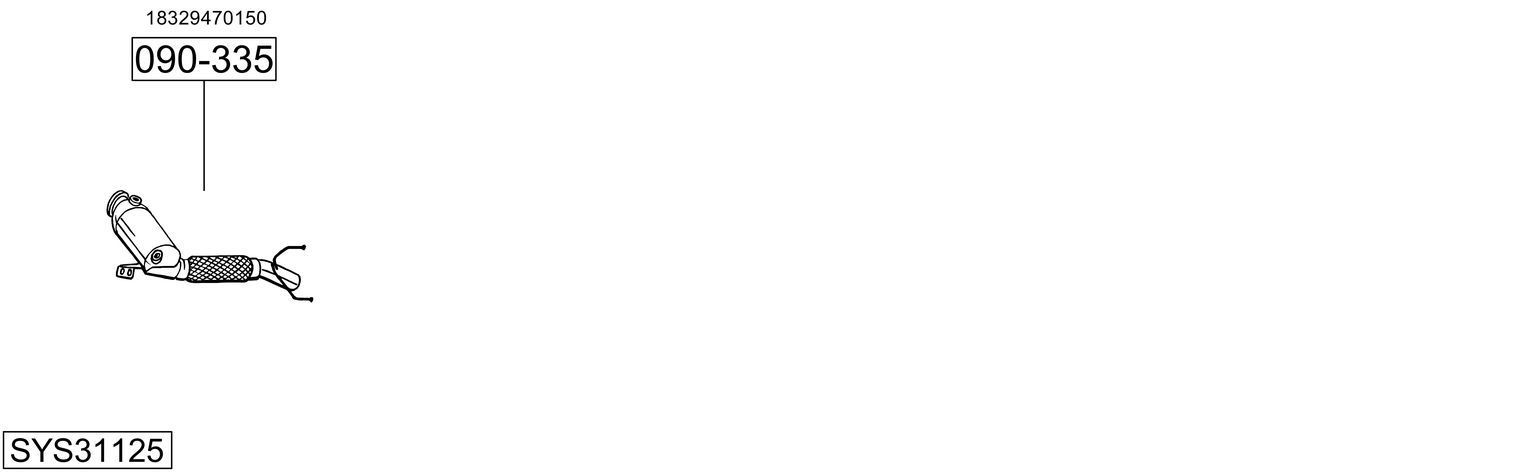 Išmetimo sistema BOSAL SYS31125