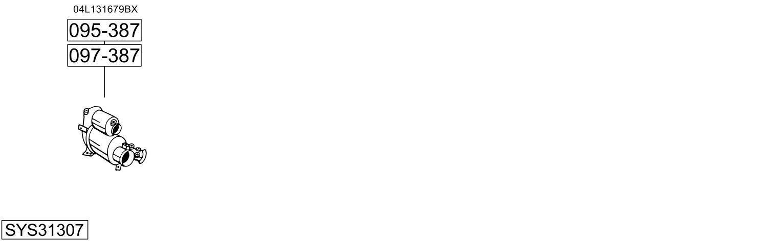 Išmetimo sistema BOSAL SYS31307