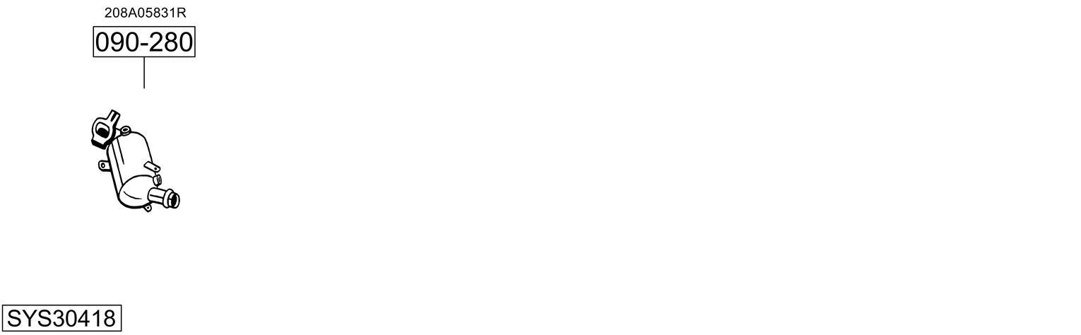 Išmetimo sistema BOSAL SYS30418