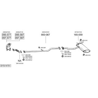Išmetimo sistema BOSAL SYS14751