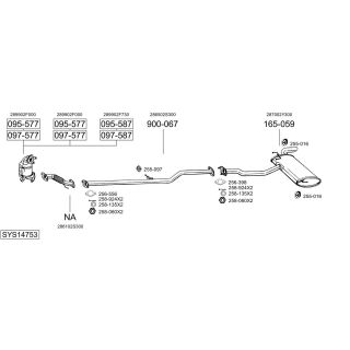 Išmetimo sistema BOSAL SYS14753