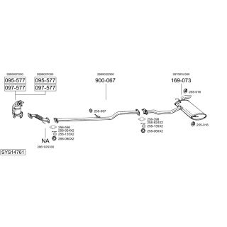 Išmetimo sistema BOSAL SYS14761