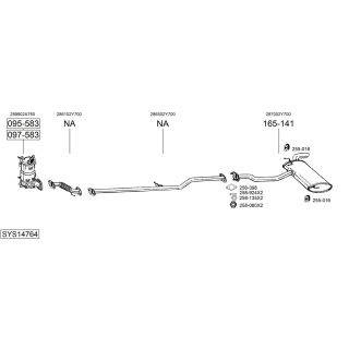 Išmetimo sistema BOSAL SYS14764