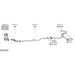Išmetimo sistema BOSAL SYS14765