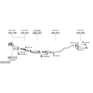 Išmetimo sistema BOSAL SYS14767