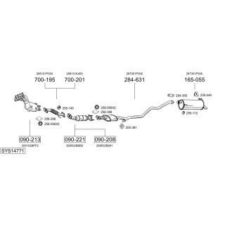 Išmetimo sistema BOSAL SYS14771