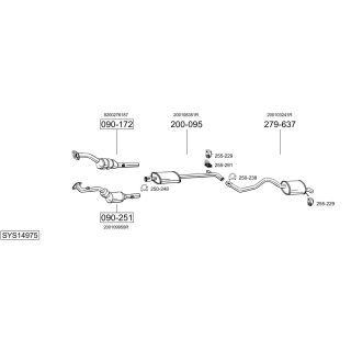 Išmetimo sistema BOSAL SYS14975