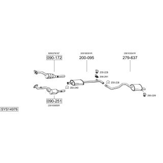 Išmetimo sistema BOSAL SYS14976